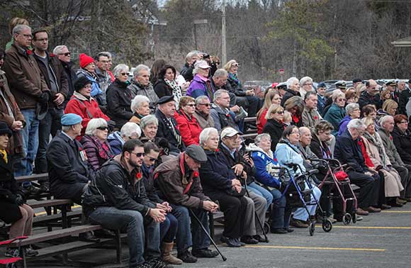 STITTSVILLE, ON. November 11, 2015. Residents watching during the ceremonies. (Barry Gray/ StittsvilleCentral)