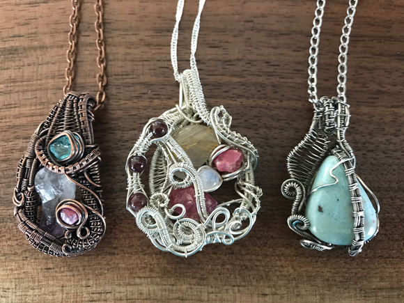 These intricate and beautiful necklaces by Crazy Hands Creations are just a snapshot of the incredible local handmade works on display at StoryArt.