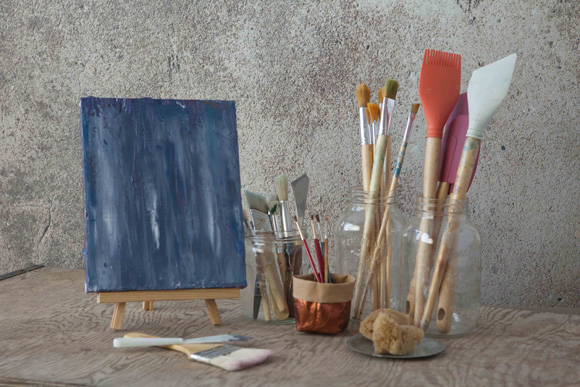 Photo credit: Debra Cowie The second story studios features workshops and classes in the creative arts ranging from collage and mixed media to sewing and knitting.