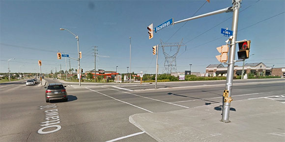 Intersection of Carp Road and Hazeldean Road. Photo via Google Streetview.