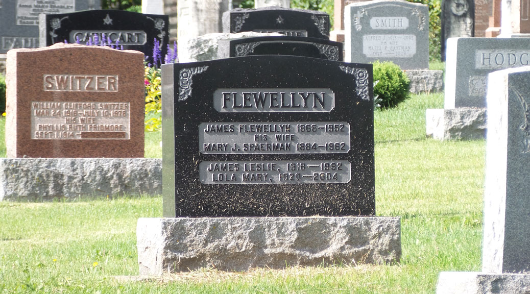 Flewellyn gravestone 