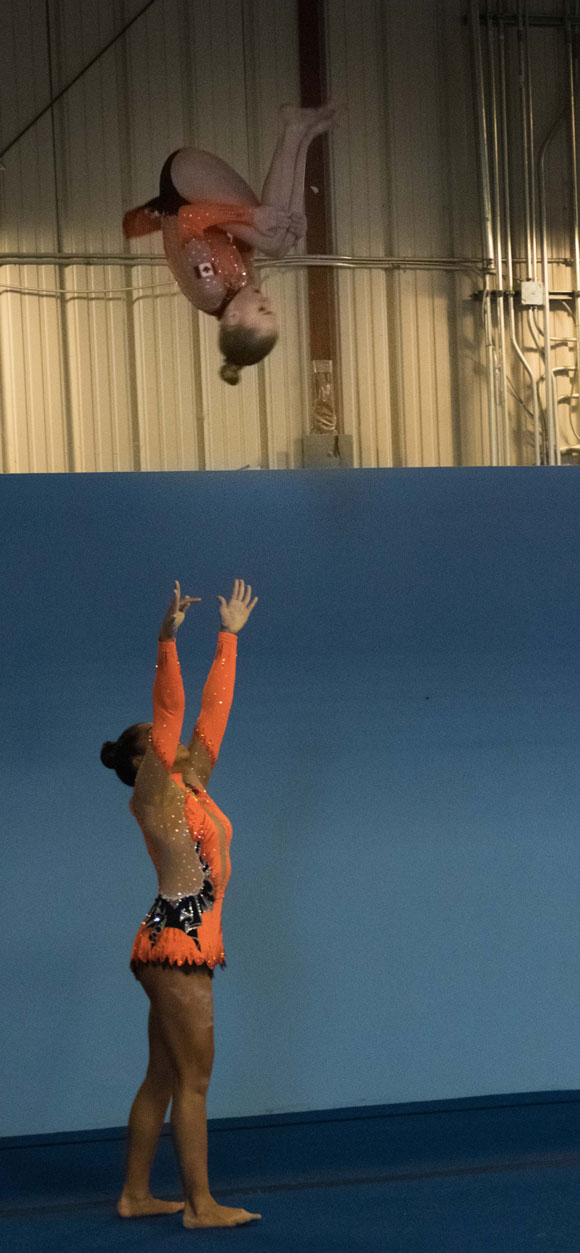 Olympia Gymnastics acro competition. Photo by Dan Pak.