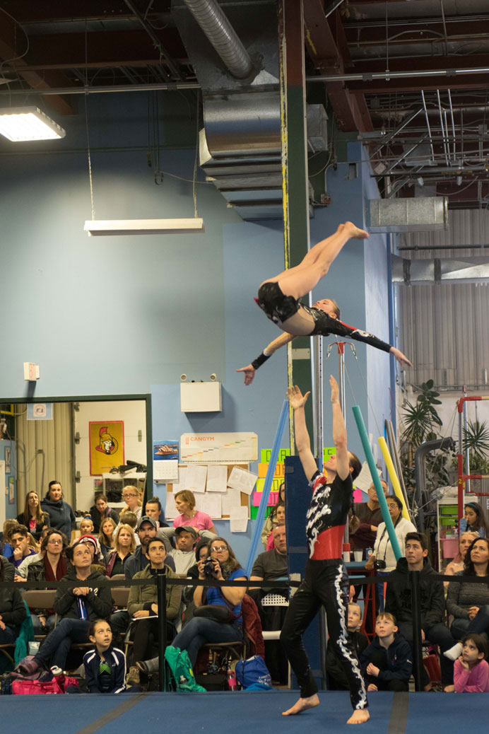 Olympia Gymnastics acro competition. Photo by Dan Pak.