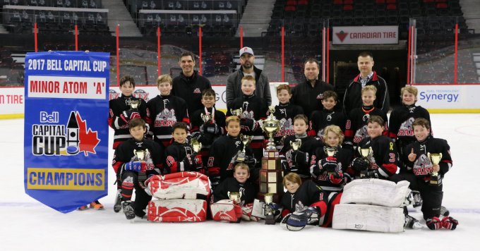 First row Goalies – Joshua Wainwright, Riley Martin Second row – Christian Lamb, Liam Mark, Cohen Sidney, Kallum Malloy, Ryan Wallace, Keegan Pearce, Cooper Stansel Third row – Ryan Power, Ryan Davidson, Marshall Jamieson, Ryder Pennell, Brody Yakabuski, Jack Lariviere, Mitchell Cairns, Bradley Farr Fourth Row Coaches – Dean Taylor, Jay Foran, Todd Pennell, Neil Farr, (missing from photo is Head Coach Mark Yakabuski and Tyler Sullivan)