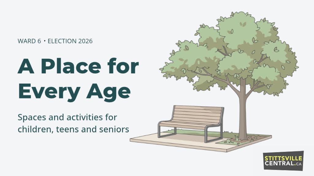 Ward 6 Stittsville recreation survey graphic for the 2026 municipal election
