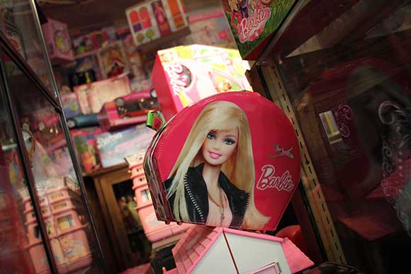 Some of the Barbies houses and accessories on display at the Flea Market & Kondruss Galleries on Carp Road.   (Photo by Barry Gray/For StittsvilleCentral.ca)