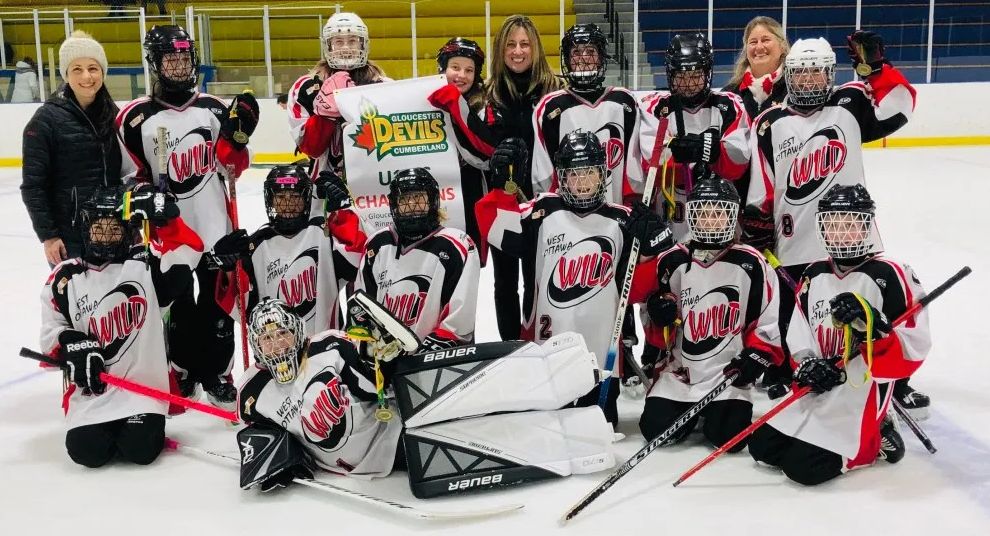 Ottawa Sports Award and tournament medals brought home for West Ottawa Ringette Stittsville