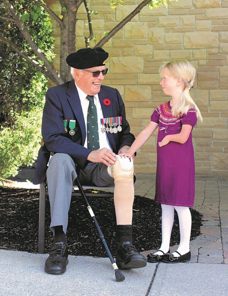 Child Amputee Finds Inspiration From Second World War Veteran ...