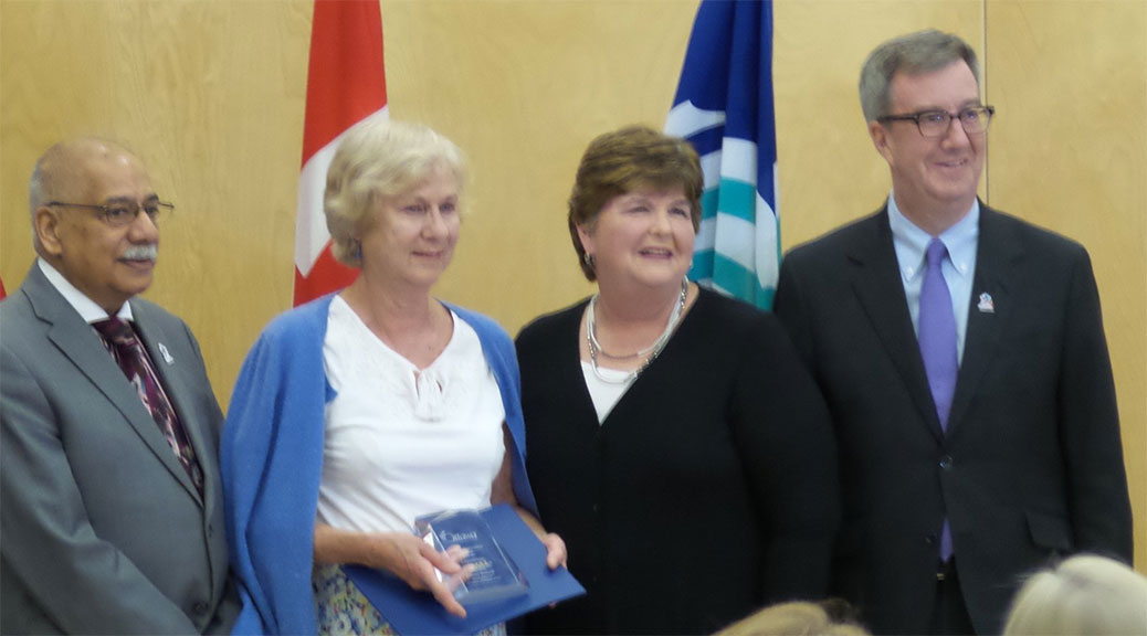 Barbara Bottriell receives the Roger Griffiths Memorial Award for Citizen of the Year