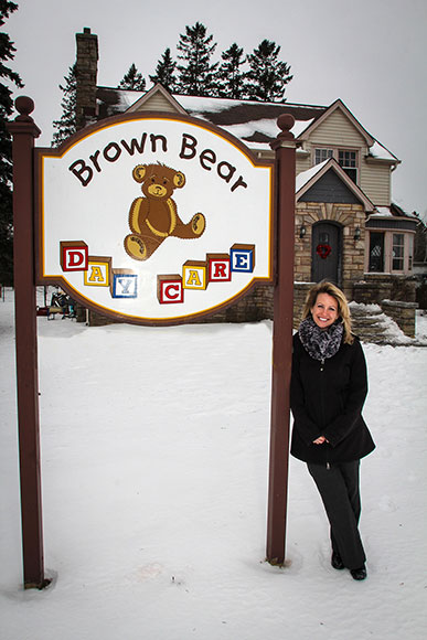 Tamara Brown in front of Brown Bear Day Care's facility on Stittsville Main Street. Photo by Barry Gray.