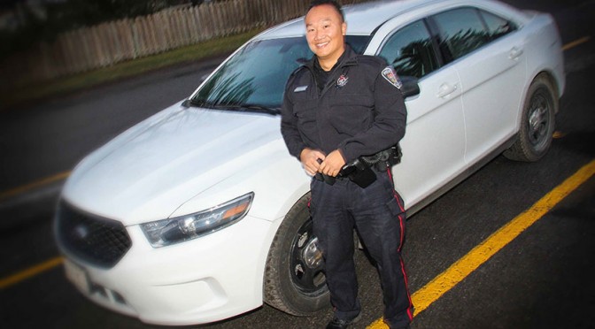 Stittsville community police officer Constable Phong Le. Photo by Barry Gray.