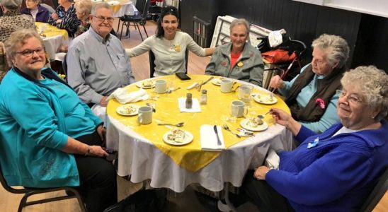 PC candidate Goldie Ghamari attended the Friendship Club luncheon in March.