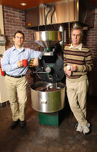 Gaia Java owners Paul Melsness and Paul Jay. Photo by Barry Gray.