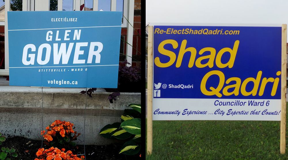 Municipal election signs can go on private property starting Thursday
