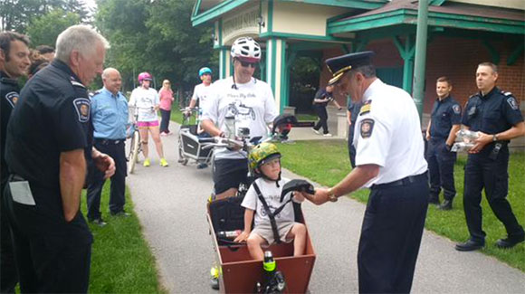 Firefighters welcome Max's Big Ride
