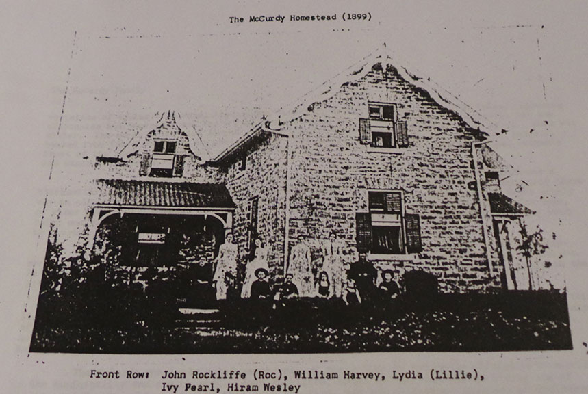 McCurdy House, 1899. From files at the Goulbourn Museum.
