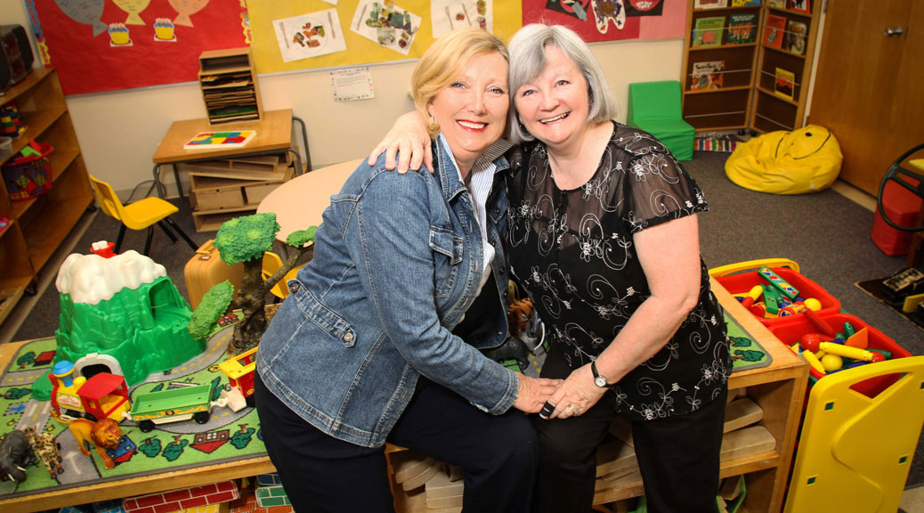 Sue Blackhall and Judy Starr (l-r) are two teachers at Stittsville Co-Operative Nursery School who are retiring this year after many years of working at the facility. (Photo by Barry Gray/For StittsvilleCentral.ca)