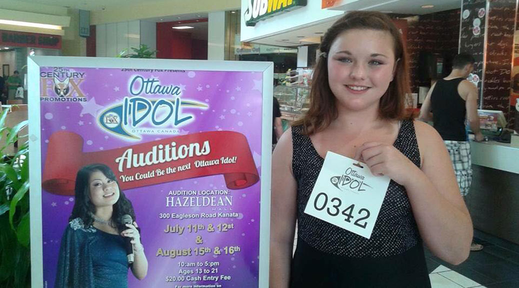 Stittsville's Shiane Rawlings auditions at Ottawa Idol event.