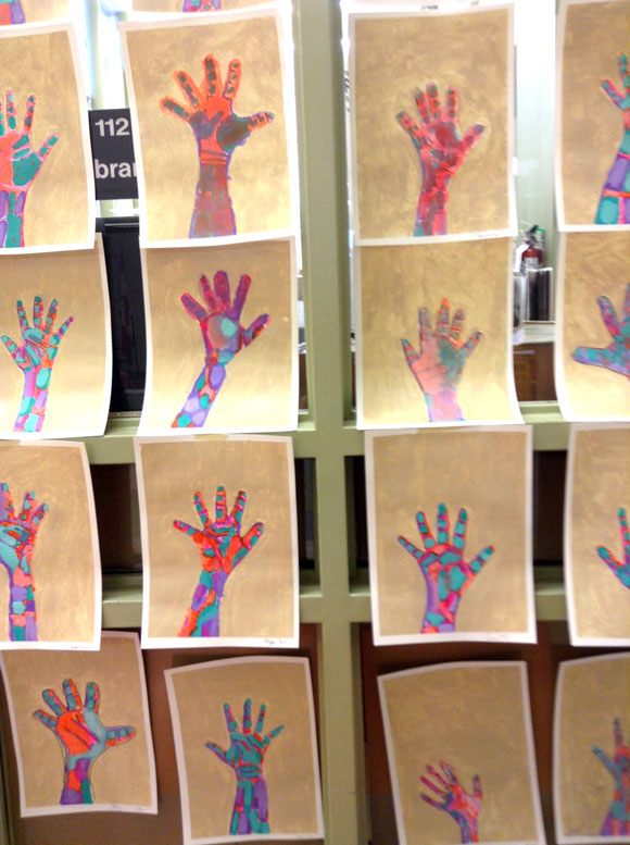 Artwork from students at Stittsville Public School, working with Kate Ryckman.