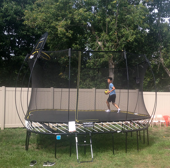 Zida Academy's Bluetooth trampoline. Photo by Devyn Barrie.